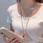 携帯ストラップ ネックストラップ ストラップ ラインストーン  落下防止 キラキラ ゴージャス 華やか 可愛い 斜め掛け 挟むだけ 取付簡単 即納 安い