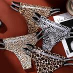 即納 シームレス ショーツ ダブルストリング シームレスショーツ レディース 無地 アニマル 豹柄 デザインショーツ 女性 下着  響かない パンツ