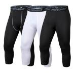  немедленная уплата мужской компрессионная одежда 7 минут длина леггинсы спорт трико компрессионный брюки спорт одежда "дышит" эластичный надеты давление полиэстер стрейч 