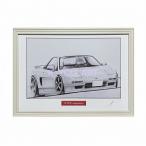  Honda HONDA NSX[ карандашный набросок ] известная машина старый машина иллюстрации A4 размер сумма имеется подписан 