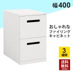 ファイリングキャビネット 2段 A4 おしゃれ 収納 ファイルキャビネット オフィス ホワイト