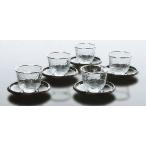 銀の月 冷茶グラスセット 茶托付 170