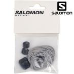 サロモン SALOMON クイックレースキット 2本1セット L47379400 SS25 QUICKLACE KIT Quicklace交換用シューレース 交換パーツ Silver Black Black  正規取扱店