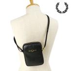 フレッドペリー FRED PERRY タンブルドレザー サイドバック L8289-102Q4 TUMBLED LEATHER SIDE BAG メンズ・レディース ショルダーバック BLACK 正規取扱店