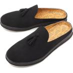 マネブ MANEBU メンズ プラン スリッパ スエード PRAN SLIPPER SUEDE クロッグサンダル 靴 BLACK ブラック系  MNB-024S SS19