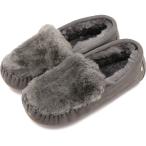  Япония ограничение Emu Австралия EMU Australia женский мокасины ke абрикос Rebirth мех W11705 FW22 Cairns Reverse Fur Charcoal