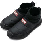 返品送料無料 ハンター HUNTER レディース インアウト パファー 二テッド カフ ブーツ WFS2265REN-BLK 撥水 スリッポン ウィンターブーツ BLK 正規取扱店