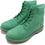 ティンバーランド Timberland レディース 6インチプレミアムブーツ ウィメンズ A413U FW23 防水 ウォータープルーフレザー ヌバック グリーン