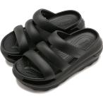 クロックス crocs レディース サンダル メガクラッシュ トリプルストラップ 209842-001 SS24 Mega Crush Triple Strap 厚底 スライドサンダル Black 正規取扱店