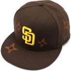 ニューエラ NEW ERA キャップ サンディエゴ・パドレス 14307697 FW24 59FIFTY メンズ・レディース 帽子 MLB 花柄 モノグラム バーントウッド 正規取扱店
