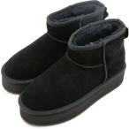 ショッピングemu エミュ オーストラリア EMU Australia ムートンブーツ プラットフォーム マイクロ ウール W13159 PLATFROM MICRO WOOL レディース エミュー Black 正規取扱店