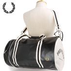  Fred Perry FRED PERRY Classic Large barrel сумка L9266-D57 SS25Q2 35L CLASSIC LARGE BARREL BAG сумка сумка "Boston bag" BLACK ECRU стандартный обращение магазин 