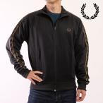フレッドペリー FRED PERRY コントラストテープ トラックジャケット J5557-S77 FW25 メンズ トラックトップ ブルゾン BLACK SHADEDSTONE 正規取扱店