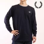 フレッドペリー FRED PERRY ロングスリーブ ツインティップドTシャツ M9602-795 FW25 LS TWIN TIPPED T-SHIRT メンズ トップス NAVY 正規取扱店