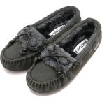 ミネトンカ MINNETONKA フラットシューズ キーラ スリッパー 40686 FW25 KYRA SLIPPER レディース 靴 ファーモカシン 日本別注 CHARCOL 正規取扱店