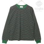 ソリア Soglia オープンエンド マルチボーダー ロングスリーブTシャツ FW25 Open End Multiborder Long Sleeve T 日本製 黒緑ボーダー Black-border 正規取扱店