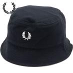 フレッドペリー FRED PERRY ピケバケットハット HW2296-843 SS26 PIQUE BUCKET HAT ユニセックス 帽子 鹿の子 バケハ ブラック BLACK SNOWWHITE  正規取扱店