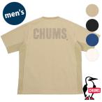 ショッピングチャムス チャムス CHUMS メンズ エアトレイルストレッチチャムスTシャツ CH01-2344 SS24 Airtrail Stretch CHUMS T-Shirt トップス 半袖 クルーネック 撥水仕様