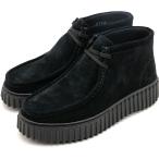  Clarks Clarks высокий Hill Moss 26179360 FW24 W Torhill Moss женский обувь женский замша обувь мокасины ботинки толщина низ Black-Suede стандартный обращение магазин 