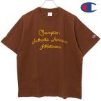 チャンピオン Champion ショートスリーブ Tシャツ C3-B327 SS25 メンズ アメカジ トップス 半袖 シンプル ミディアムブラウン　 正規取扱店