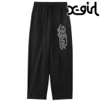 エックスガール X-girl ラインストーン スウェットパンツ 105254031004 FW25 RHINESTONE CURSIVE LOGO SWEAT PANTS レディース xgirl ブラック 正規取扱店