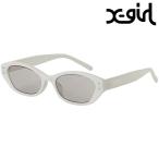  X-girl X-girl лиса рама солнцезащитные очки 105251054024 SS25 FOX FRAME SUNGLASSES женский UV cut мешочек с футляром легкий WHITE стандартный обращение магазин 