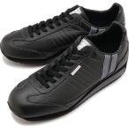 ショッピングマラソン 返品送料無料 パトリック PATRICK スニーカー マラソン・レザー 982551 FW25 MARATHON-L メンズ・レディース 日本製 靴 シューズ BKGY ブラック系 正規取扱店