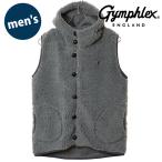 ショッピングジムフレックス ジムフレックス Gymphlex ボアフーデッドベスト #J-1069 BOA FW25 BOA HOODED VEST メンズ アウター 前ボタン DK.HEATHER-GREY(NAVY) 正規取扱店