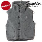 ショッピングジムフレックス ジムフレックス Gymphlex ボアフーデッド ショートベスト #GY-A0726 BOA FW25 BOA HOODED SHORT VEST レディース DK.HEATHER-GREY(CREAM) 正規取扱店