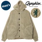 ジムフレックス Gymphlex ボアフーデッドジャケット #GY-A0727 BOA FW25 BOA HOODED JACKET メンズ アウター 前ボタン TAUPE(GREEN) 正規取扱店