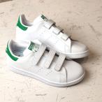 Yahoo! Yahoo!ショッピング(ヤフー ショッピング)adidas Originals アディダス オリジナルス STAN SMITH CF C キッズ ジュニア スタンスミス ベルクロ コンフォート Rホワイト Rホワイト グリーン 靴 M20607