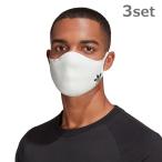 アディダスオリジナルス adidas Originals フェイスカバー FACE COVER HB7850 FW20 メンズ・レディース 3枚セット 洗って繰り返し使えるマスク ホワイト