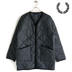 フレッドペリー FREDPERRY メンズ MIE ラベンハムキルテッドライナー J2852-G95 FW22 MIE LAVENHAM QUILTED LINER アウター キルティングジャケット LAMP BLACK