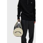  Fred Perry FRED PERRY Classic barrel сумка L7255-D57 SS24 CLASSIC BARREL BAG мужской * женский сумка сумка "Boston bag" BLACK ECRU стандартный обращение магазин 