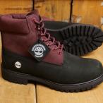 ティンバーランド Timberland 6インチプレミアムブーツ ウォータープルーフ A2P6W-EJE 6 INCH Premium WP BOOT メンズ防水 BLACK-NUBUCK BURGUNDY 正規取扱店
