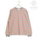 ソリア Soglia オープンエンド ロングスリーブTシャツ FW24 Open End Long Sleeve T メンズ・レディース トップス 長袖 日本製 生成りborder 正規取扱店