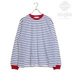 ソリア Soglia オープンエンド ロングスリーブTシャツ FW24 Open End Long Sleeve T メンズ・レディース トップス 長袖 日本製 White-border 正規取扱店