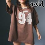 エックスガール X-girl ナンバリング ショートスリーブビッグティードレス 105251041004 FW25 NUMBERING S S BIG TEE DRESS ワンピース 半袖 BROWN 正規取扱店