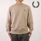 フレッドペリー FRED PERRY クルーネック スウェットシャツ M7535-50A FW25Q4 CREW NECK SWEATSHIRT メンズ WARM-OAT COURT-GREEN BURNT-TOBACCO 正規取扱店