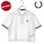 フレッドペリー FRED PERRY レディース シアーティップドポロシャツ G2174-129 SS26 SHEER TIPPED POLO SHIRT トップス 半袖 ショート丈 SNOW-WHITE 正規取扱店