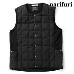 ナリフリ narifuri TAION サイドポケットインナーダウンベスト NFTA-09 FW25 メンズ トップス タイオン コラボ BLACK 正規取扱店