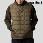 ナリフリ narifuri TAION サイドポケットインナーダウンベスト NFTA-09 FW25 メンズ トップス タイオン コラボ D.OLIVE 正規取扱店