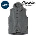 ショッピングジムフレックス ジムフレックス Gymphlex ボアフーデッドベスト #J-1069 BOA FW25 BOA HOODED VEST メンズ アウター 前ボタン DK.HEATHER-GREY(NAVY) 正規取扱店