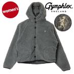 ジムフレックス Gymphlex ボアフーデッド ショートジャケット #GY-A0725 BOA FW25 BOA HOODED SHORT JACKET レディース DK.HEATHER-GREY(CREAM) 正規取扱店