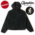 ショッピングジムフレックス ジムフレックス Gymphlex ボアフーデッド ショートジャケット #GY-A0725 BOA FW25 BOA HOODED SHORT JACKET レディース BLACK(CREAM) 正規取扱店