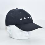 ショッピングマルニ マルニ キャップ メンズ レディース ユニセックス ベースボールキャップ MARNI ナイロンキャップ ブラック 刺繍ロゴ CLZC0108SU UTN923