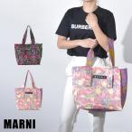 ショッピングMARNI マルニ バッグ トートバッグ 花柄 総柄 綿 軽量 レディース ピンク グリーン ロゴ SHMP0093Q0 P5309 P5299 MARNI