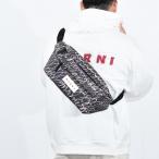 ショッピングマルニ マルニ バッグ ショルダーバッグ MUMQ0021U4 P7951 ショルダーバッグ MARNI ウエストポーチ ラバーロゴ サテン クロスボディ 鞄 00N99