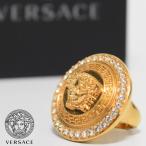 ヴェルサーチ 指輪 リング レディース メンズ 大きめ ブランド 人気 ゴールド ラインストーン VERSACE DG5H297