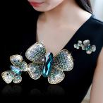 蝶々 ブローチ レディース 個性的 大人 兼用 フォーマル ストールピン スカーフ 帽子飾り付け 母の日 ギフト プレゼント csg014